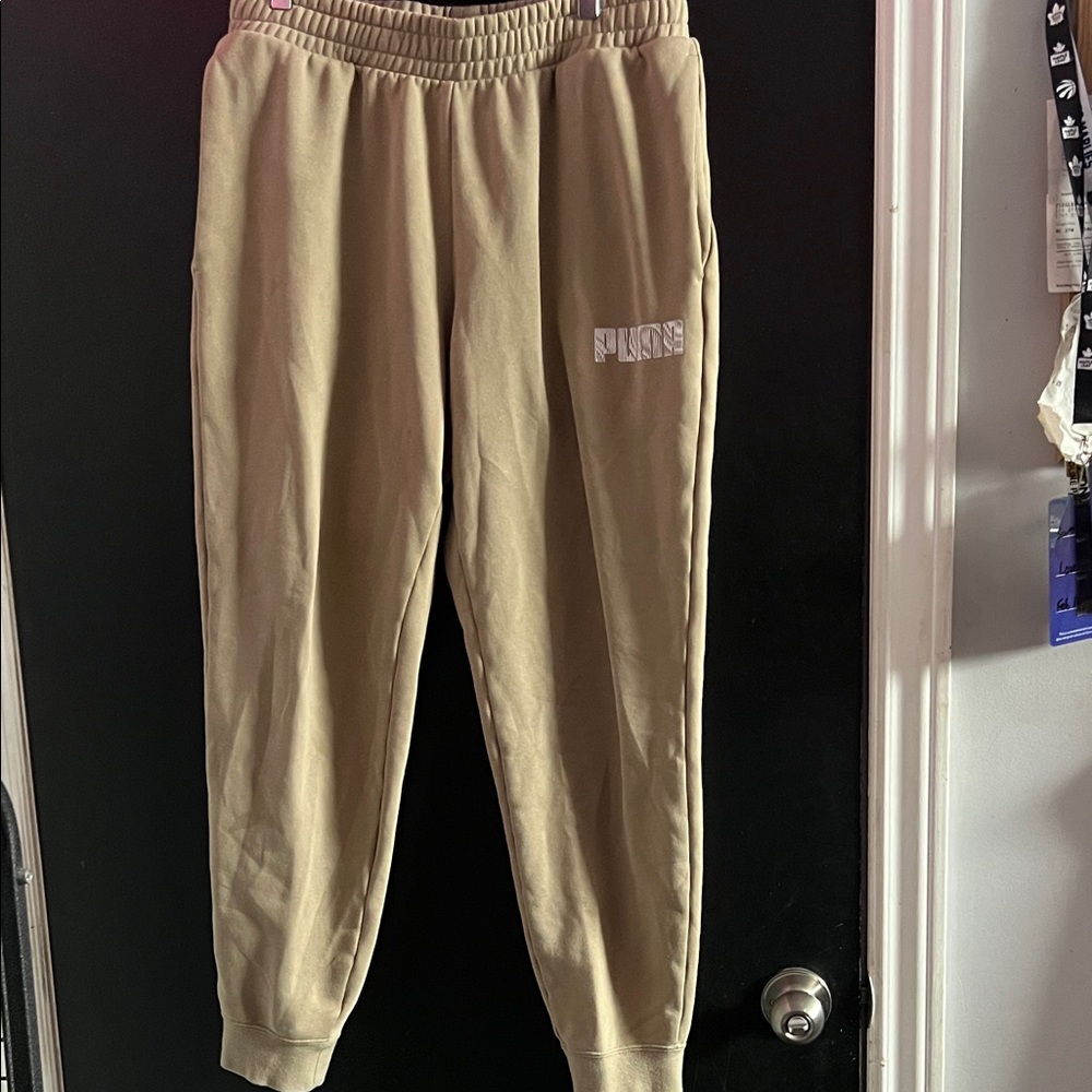 Puma Beige Joggers for Men